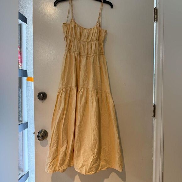 VINCE Ruched Midi Cami Dress - Picture 3 of 8